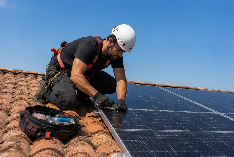 Maintenance et monitoring de panneaux solaires à Maché